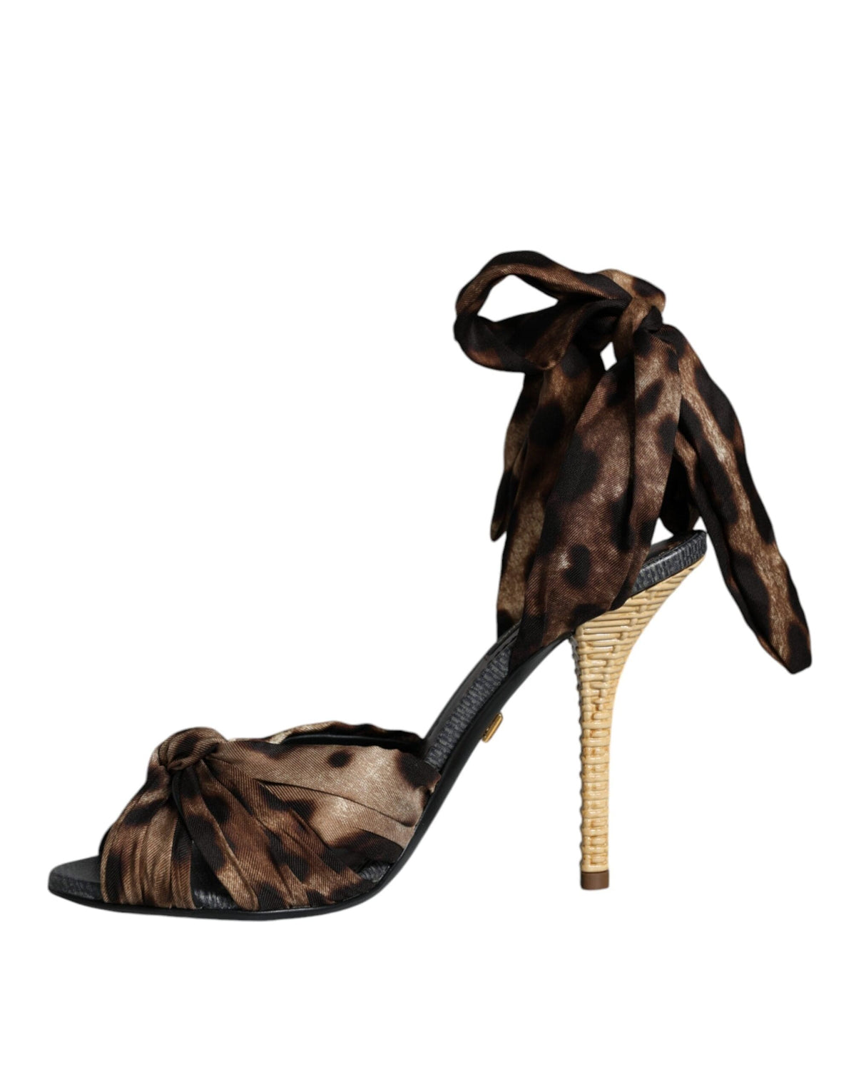 Dolce & Gabbana Brown Leopard Keira Heels Sandals Shoes