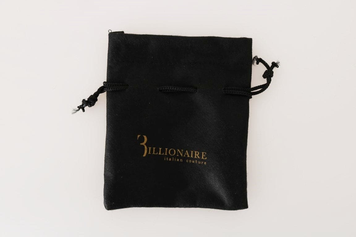 Portefeuille pour homme en cuir noir exquis de Billionaire Italian Couture