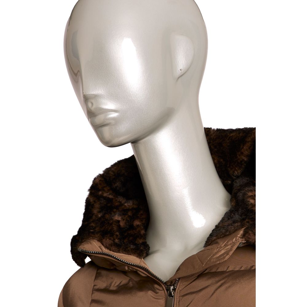 Baldinini Trend Brown Polyester Jackets & Coat