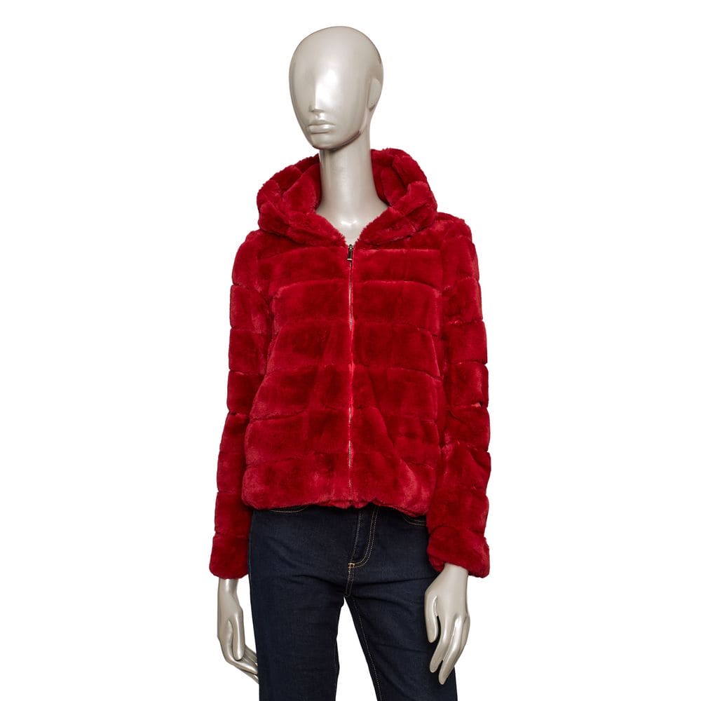 Baldinini Trend Red Polyester Jackets & Coat