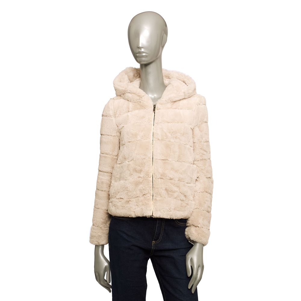 Baldinini Trend Beige Polyester Jackets & Coat