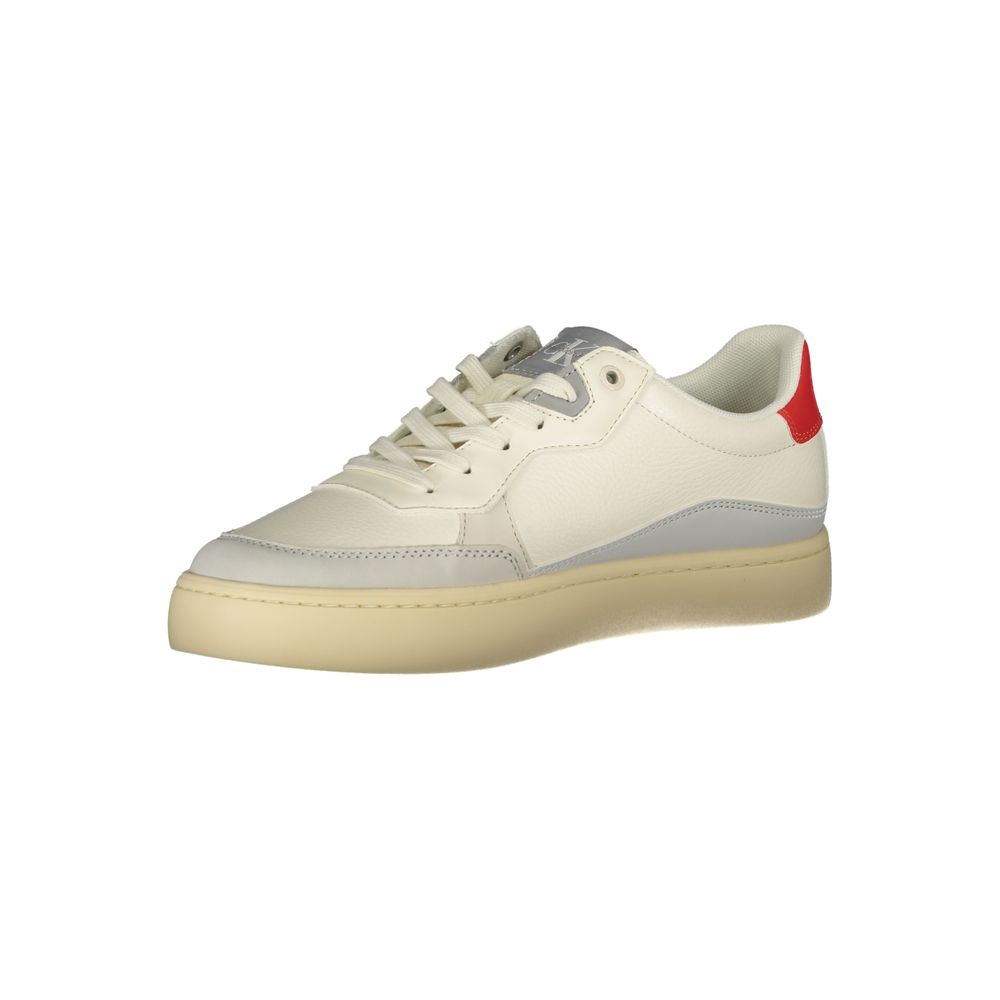 Calvin Klein White Polyester Sneaker