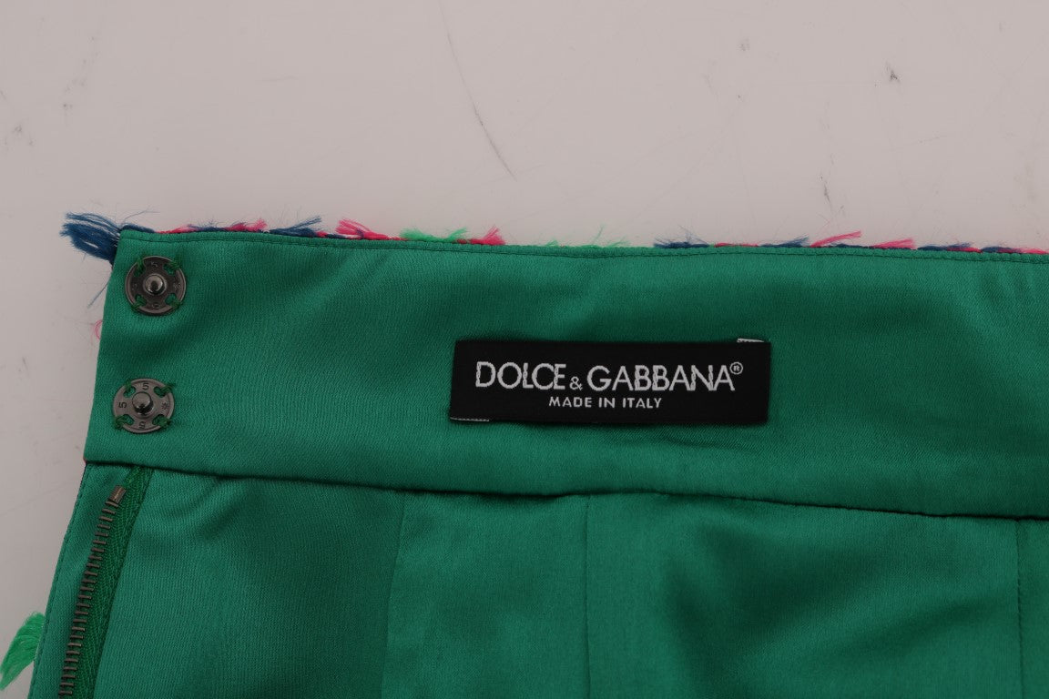 Jupe crayon taille haute en jacquard élégante Dolce &amp; Gabbana