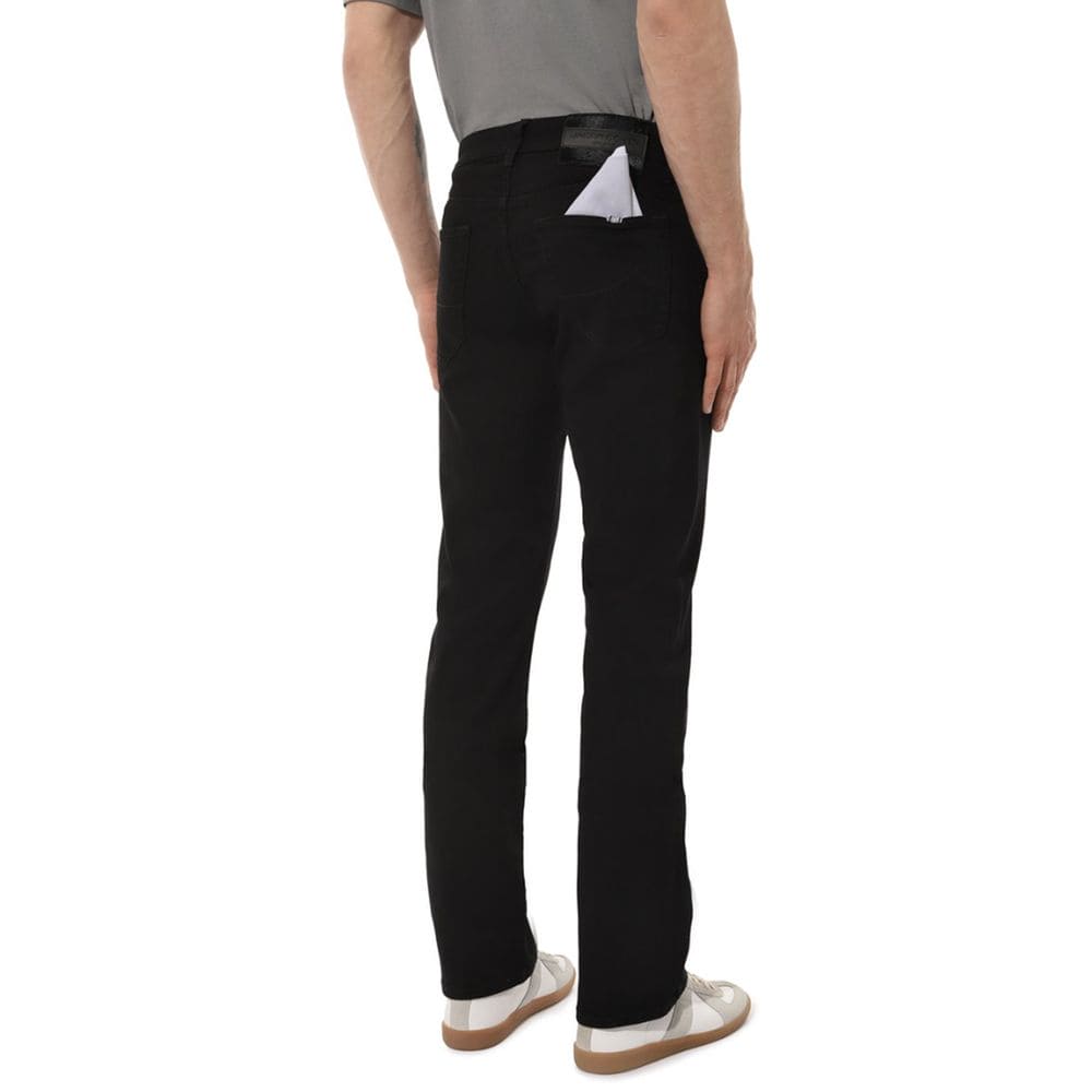 Jacob Cohen Black Cotton Jeans & Pant