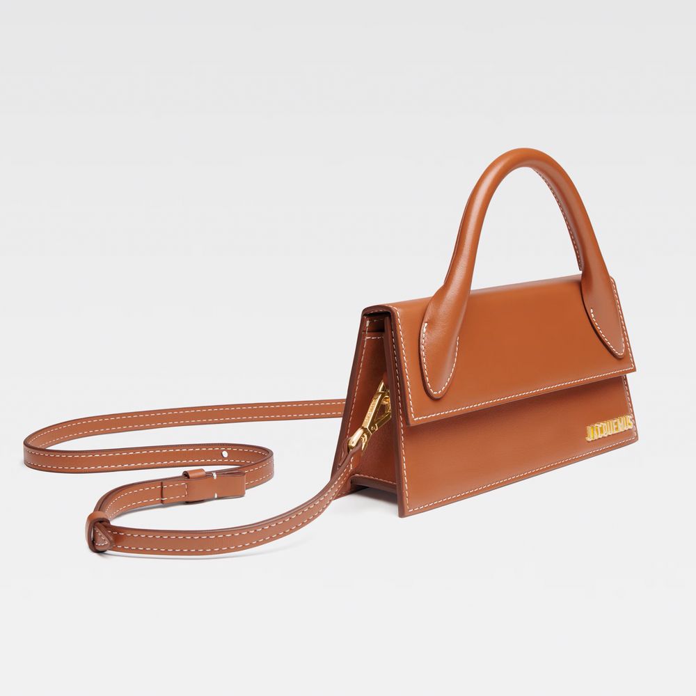 Jacquemus Brown Leather Crossbody Bag