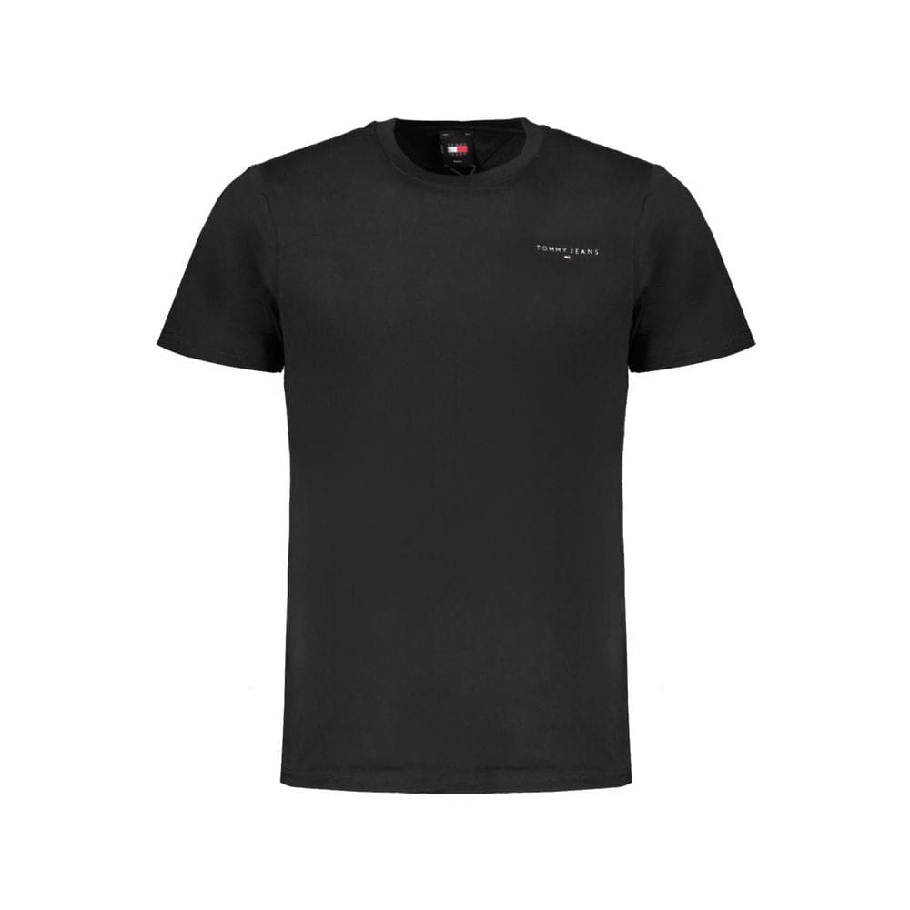 Tommy Hilfiger Black Cotton Men T-Shirt