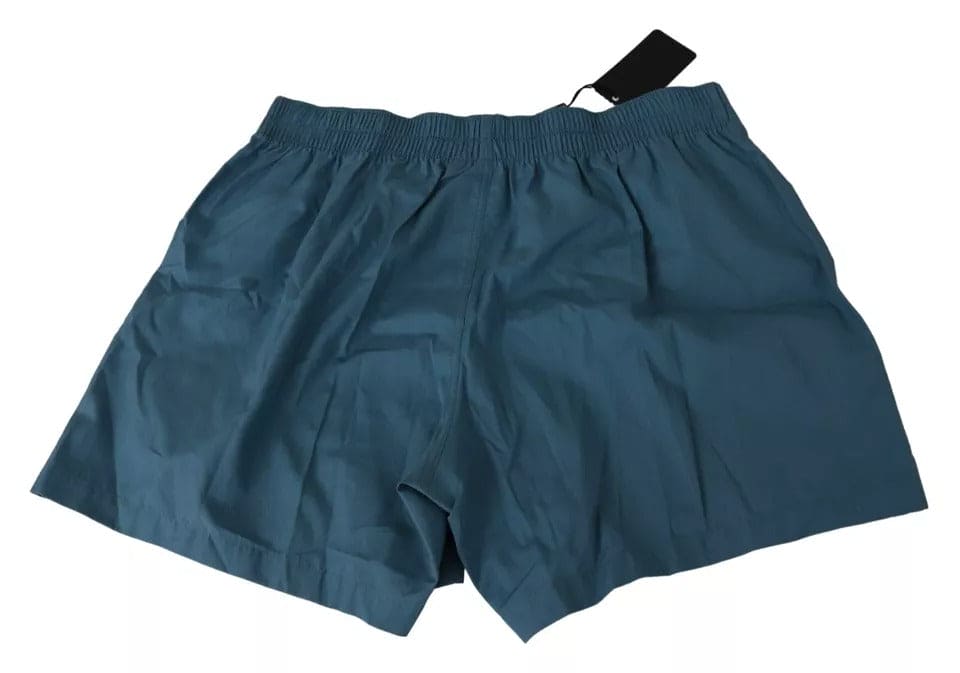 Dolce & Gabbana Blue Cotton Regular Boxer Shorts Underwear