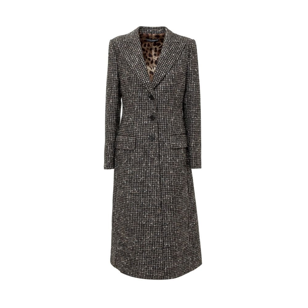 Dolce & Gabbana Brown Wool Jackets & Coat