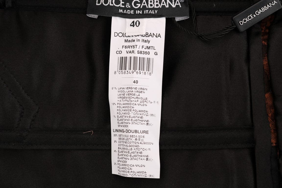 Robe courte en laine mélangée marron chic Dolce &amp; Gabbana