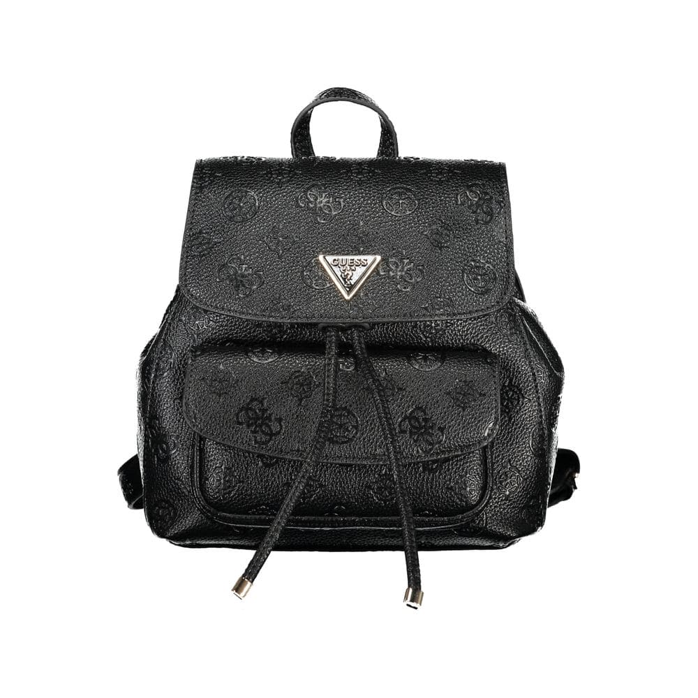 Guess Jeans Black Polyethylene Backpack