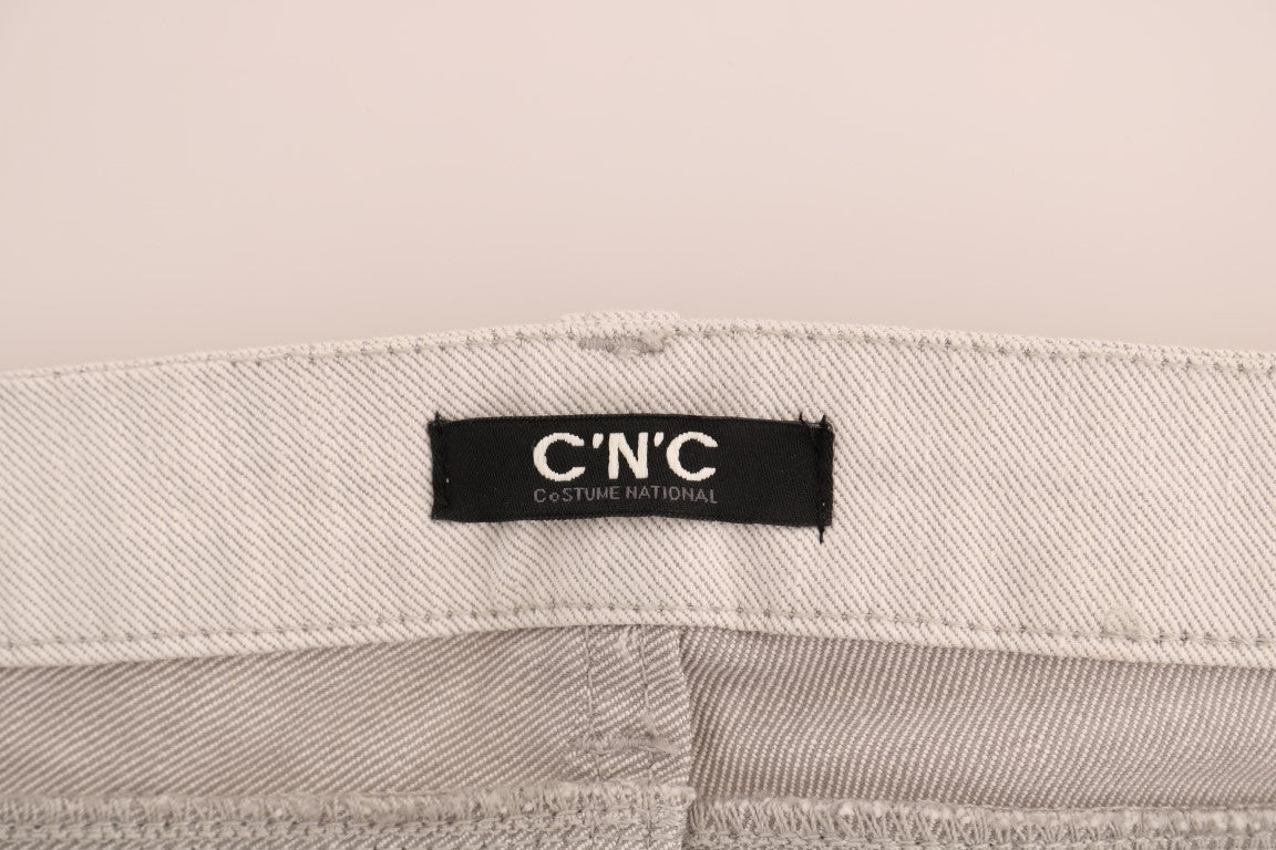 Costume National Chic Jean Slim Stretch Blanc