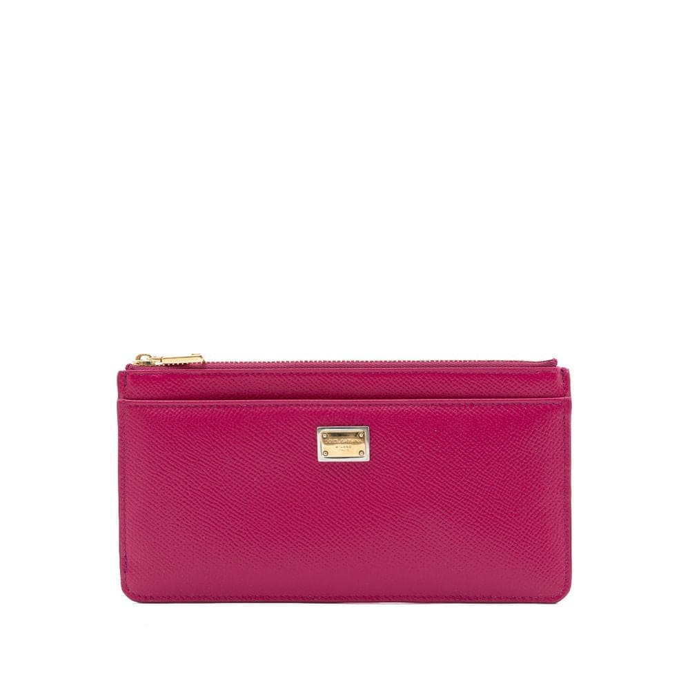 Dolce & Gabbana Fuchsia Leather Wallet