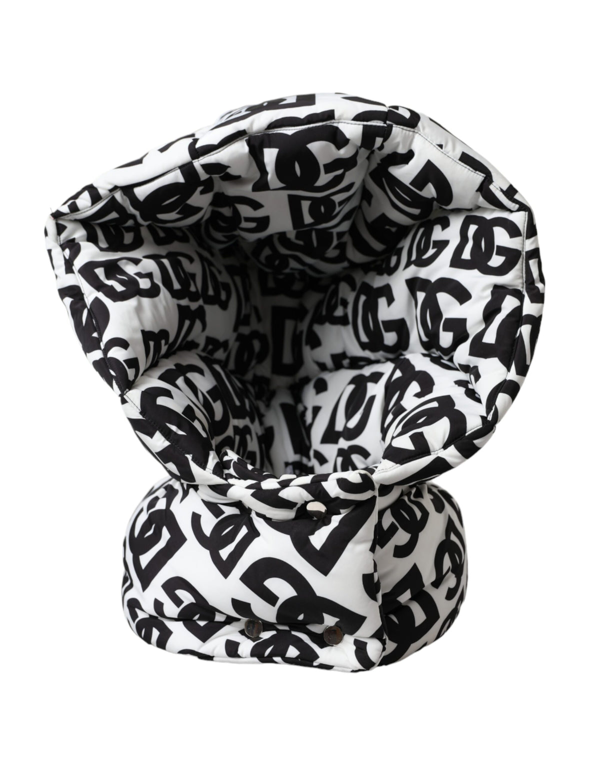 Chapeau enveloppant à logo blanc Dolce &amp; Gabbana pour hommes