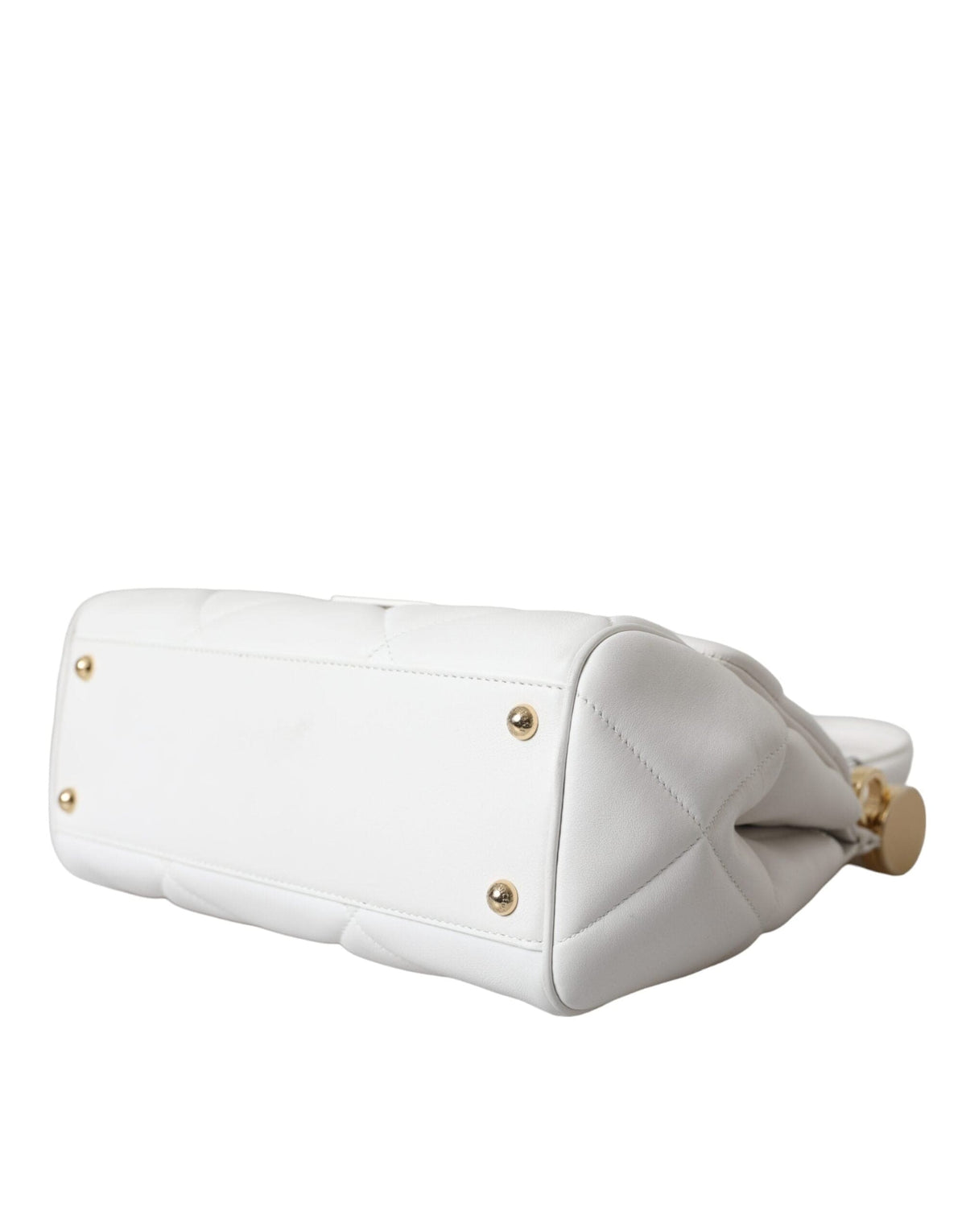 Bolso bandolera SICILY de piel de becerro blanca de los años 90 de Dolce &amp; Gabbana