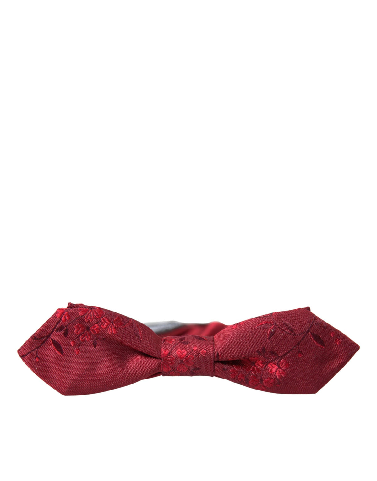 Nœud papillon ajustable en soie brocart rouge Dolce &amp; Gabbana pour homme