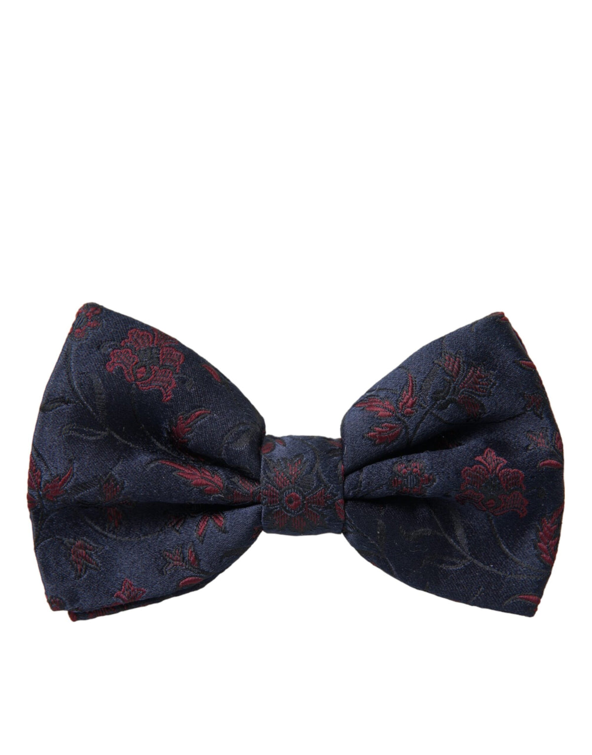 Pajarita ajustable para hombre con brocado floral azul de Dolce &amp; Gabbana