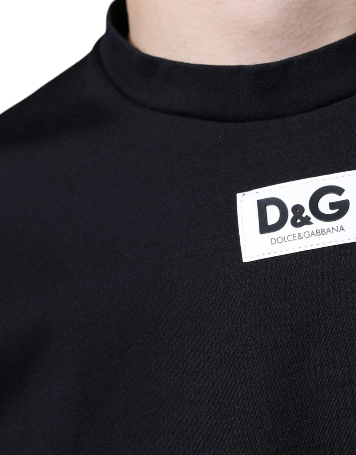 Dolce & Gabbana Dark Blue Cotton DG Logo Casual T-shirt