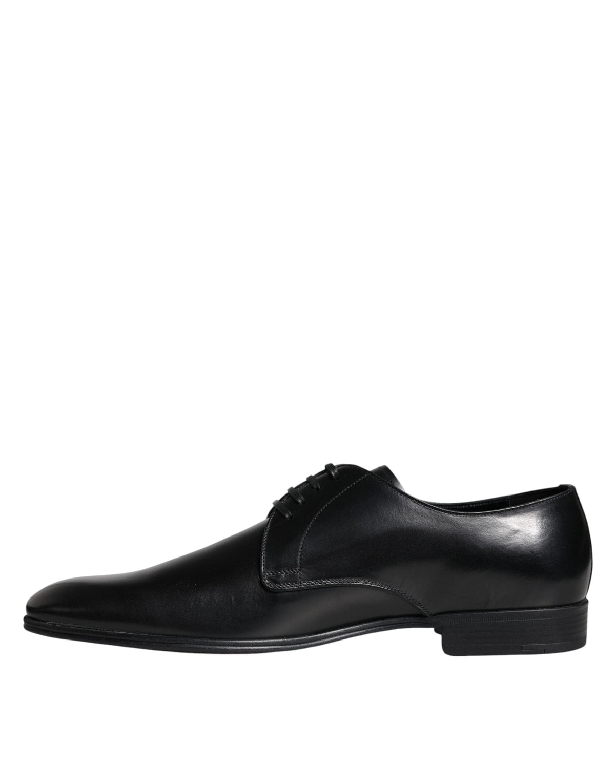 Dolce & Gabbana Black Leather Derby Formal Dress Shoes