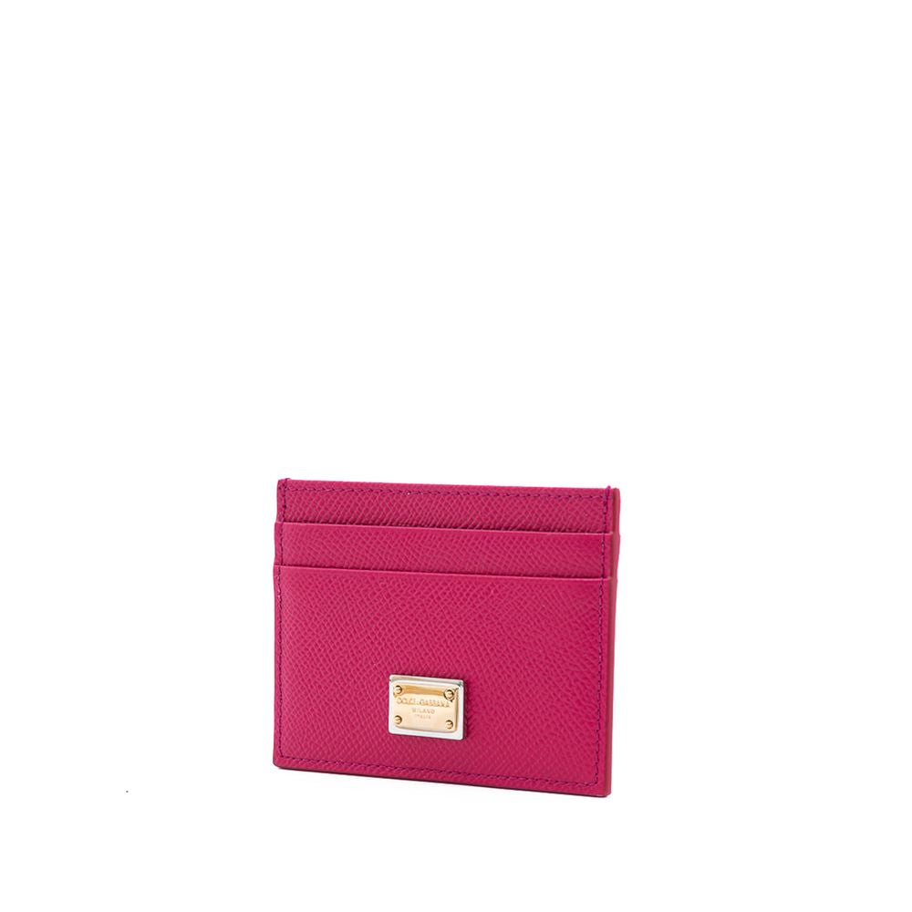 Dolce & Gabbana Fuchsia Leather Wallet