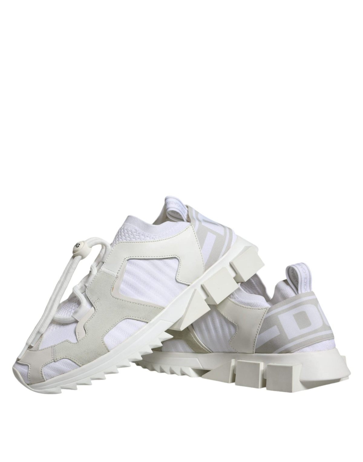 Dolce & Gabbana White Mesh Sorrento Trekking Sneakers Shoes