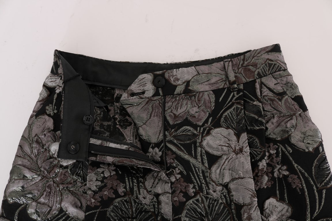 Dolce & Gabbana Elegant High-Waist Brocade Shorts