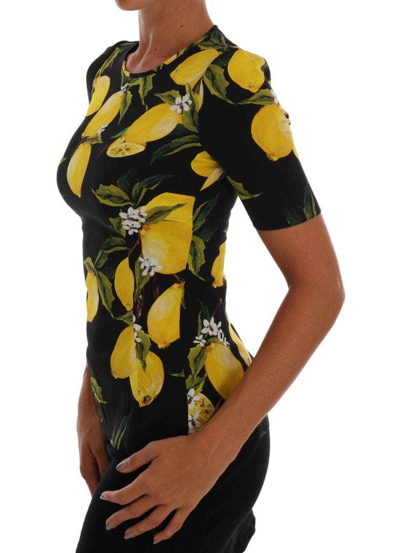 Blusa de seda con estampado de limones sicilianos de Dolce &amp; Gabbana