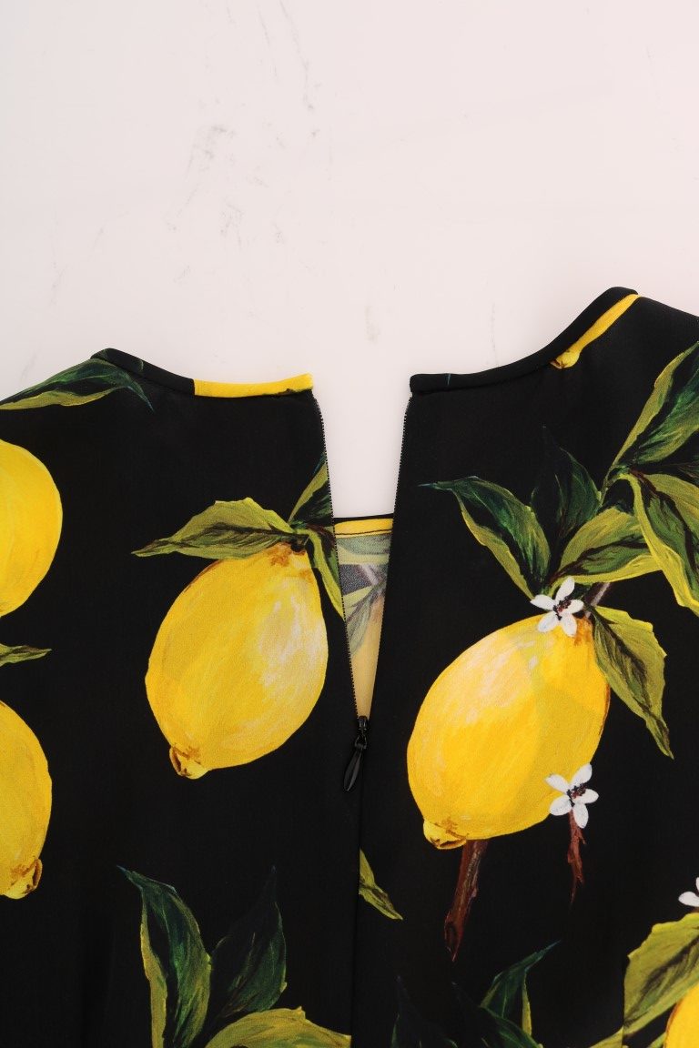 Blusa de seda con estampado de limones sicilianos de Dolce &amp; Gabbana