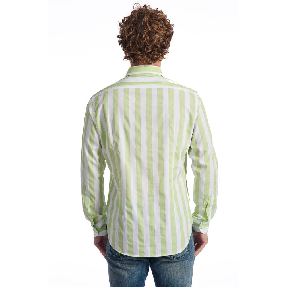 Baldinini Trend Green Cotton Shirt