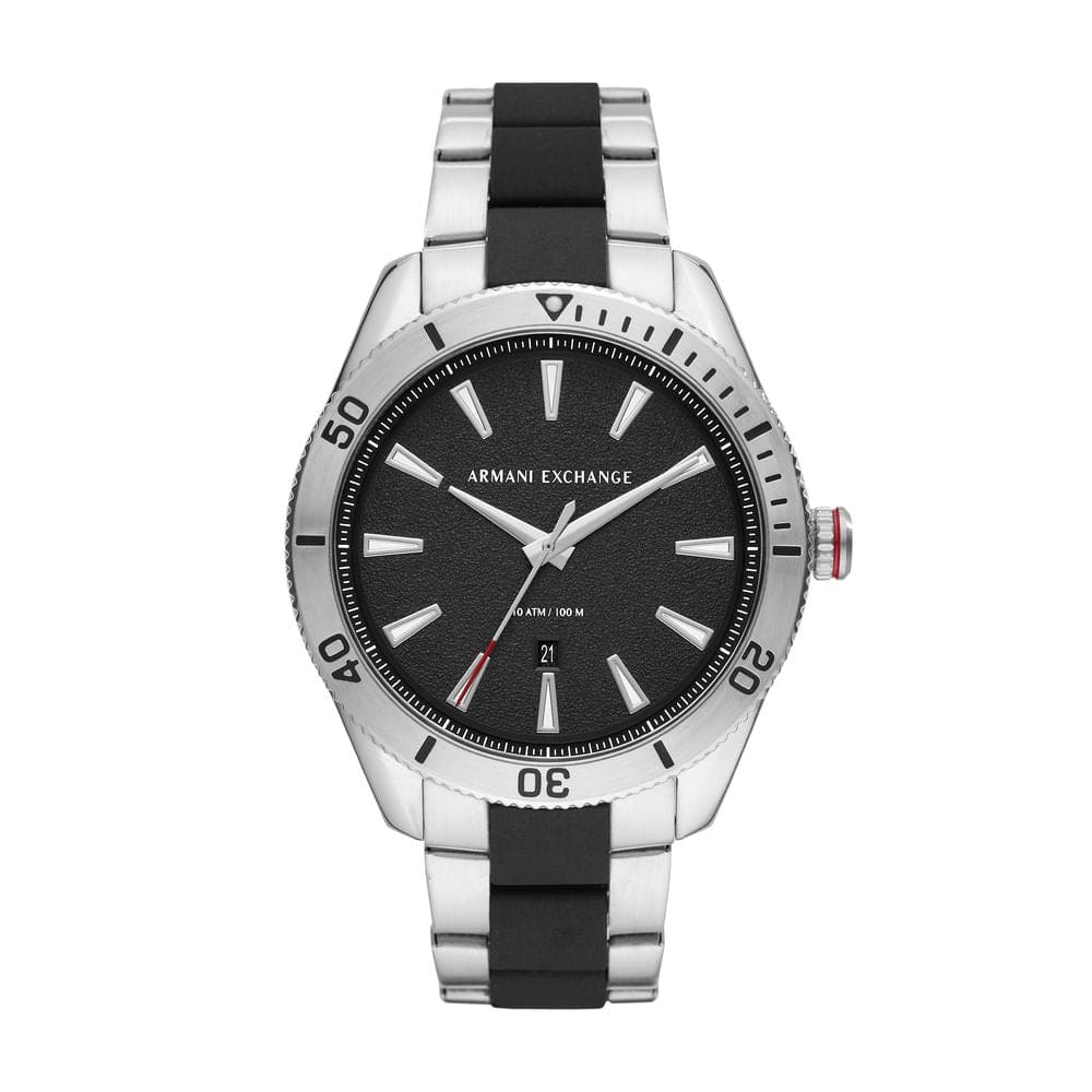 Armani Exchange Silver Stainless Steel Watch