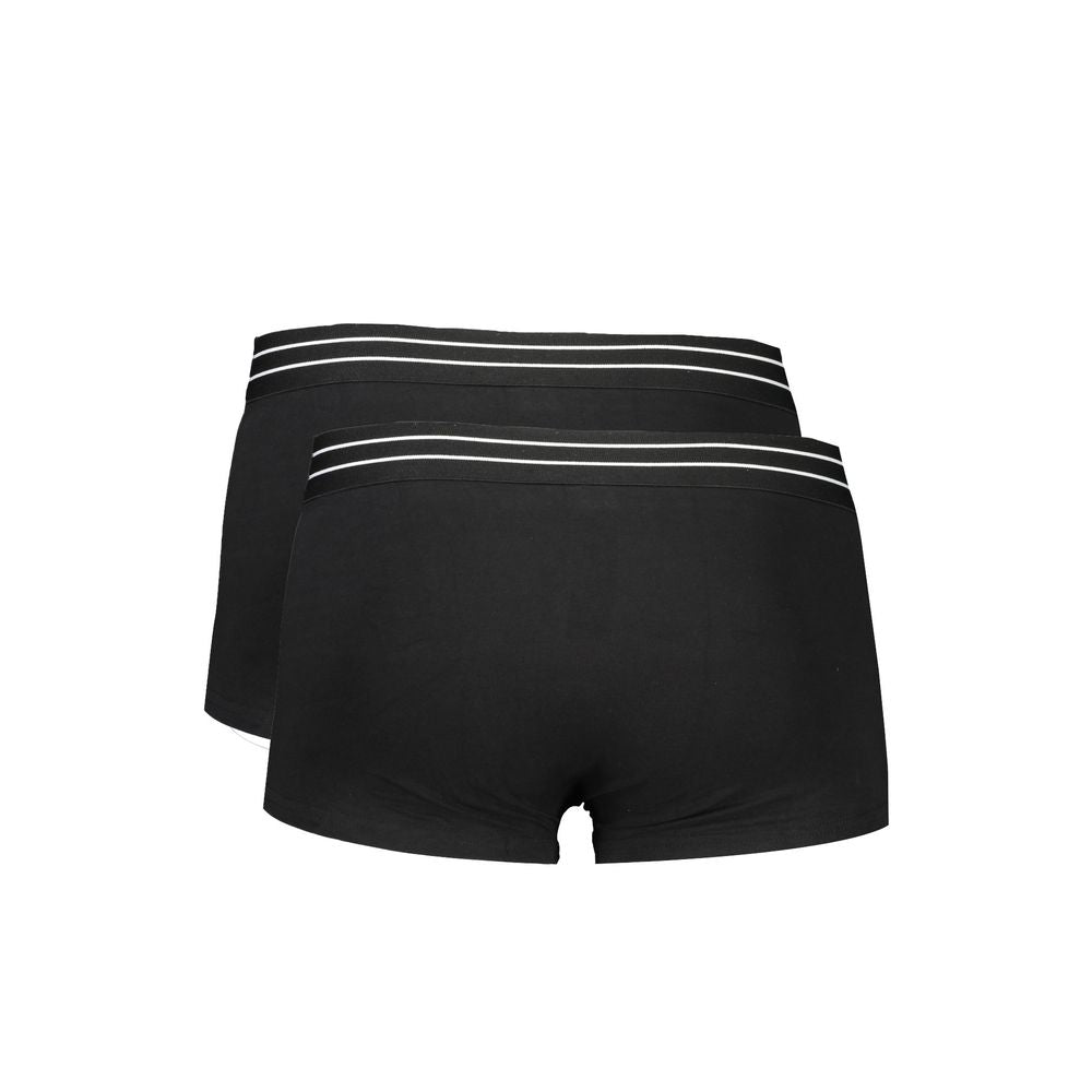 Cavalli Class Black Cotton Underwear