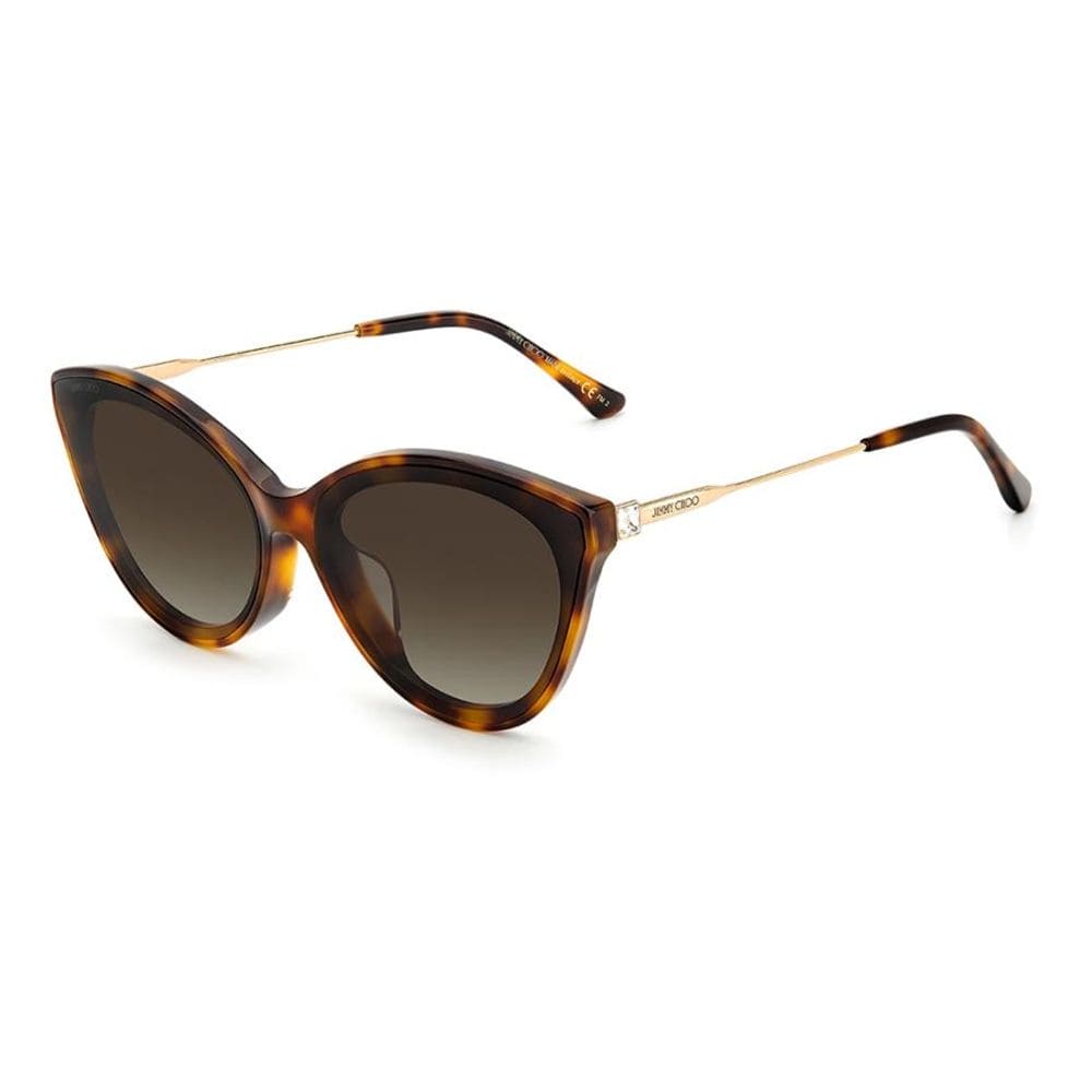 Jimmy Choo Brown Metal Sunglasses