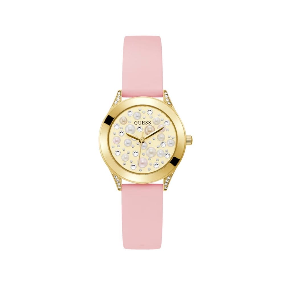 Guess Pink Silicone Watch