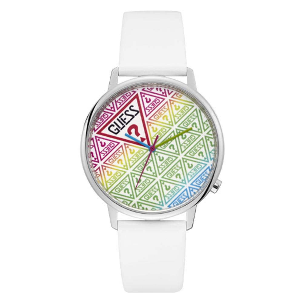 Guess White Silicone Watch