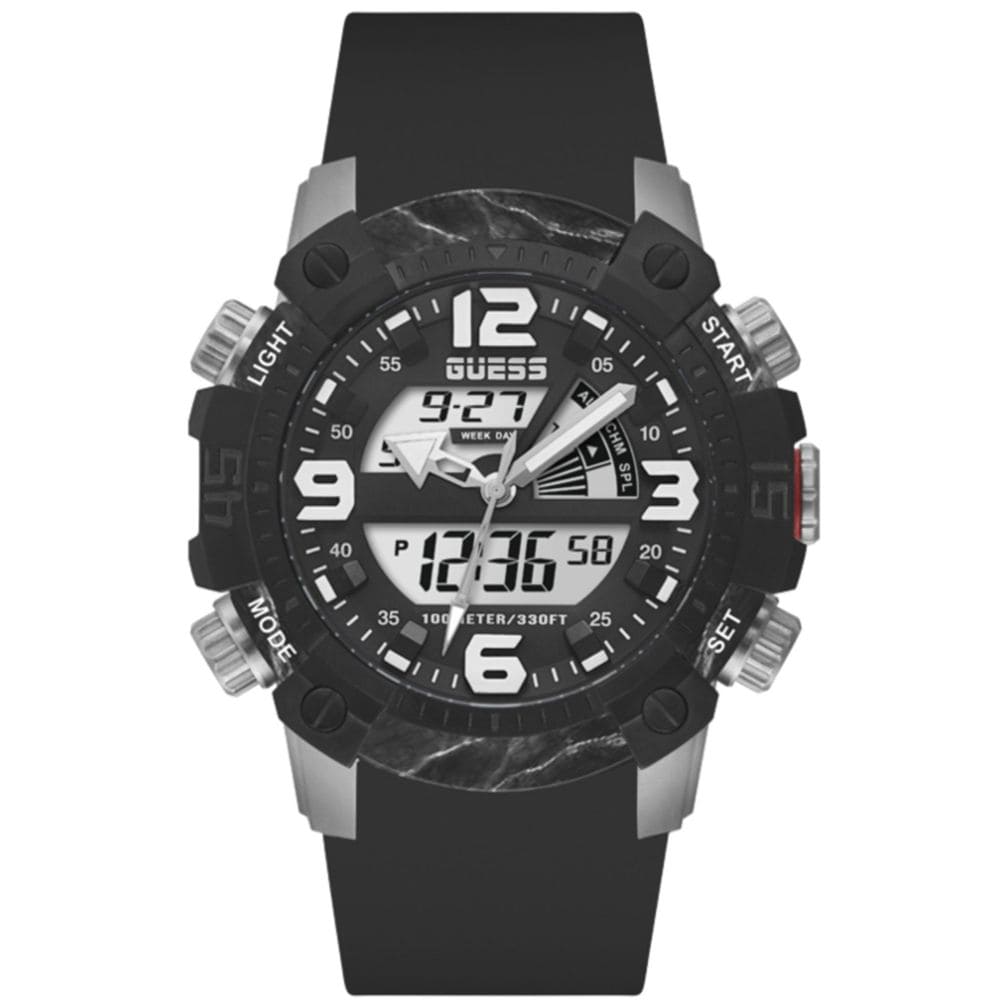 Guess Black Silicone Watch