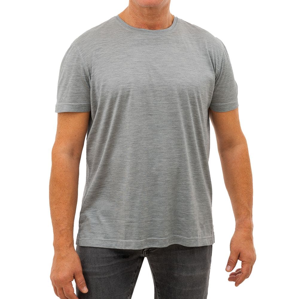 Corneliani Gray Silk T-Shirt