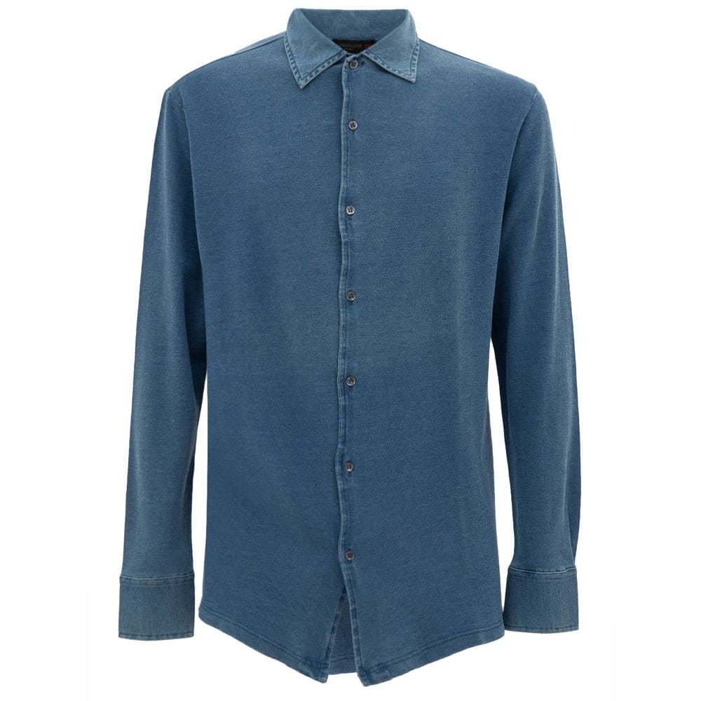 Corneliani Light Blue Cotton Shirt