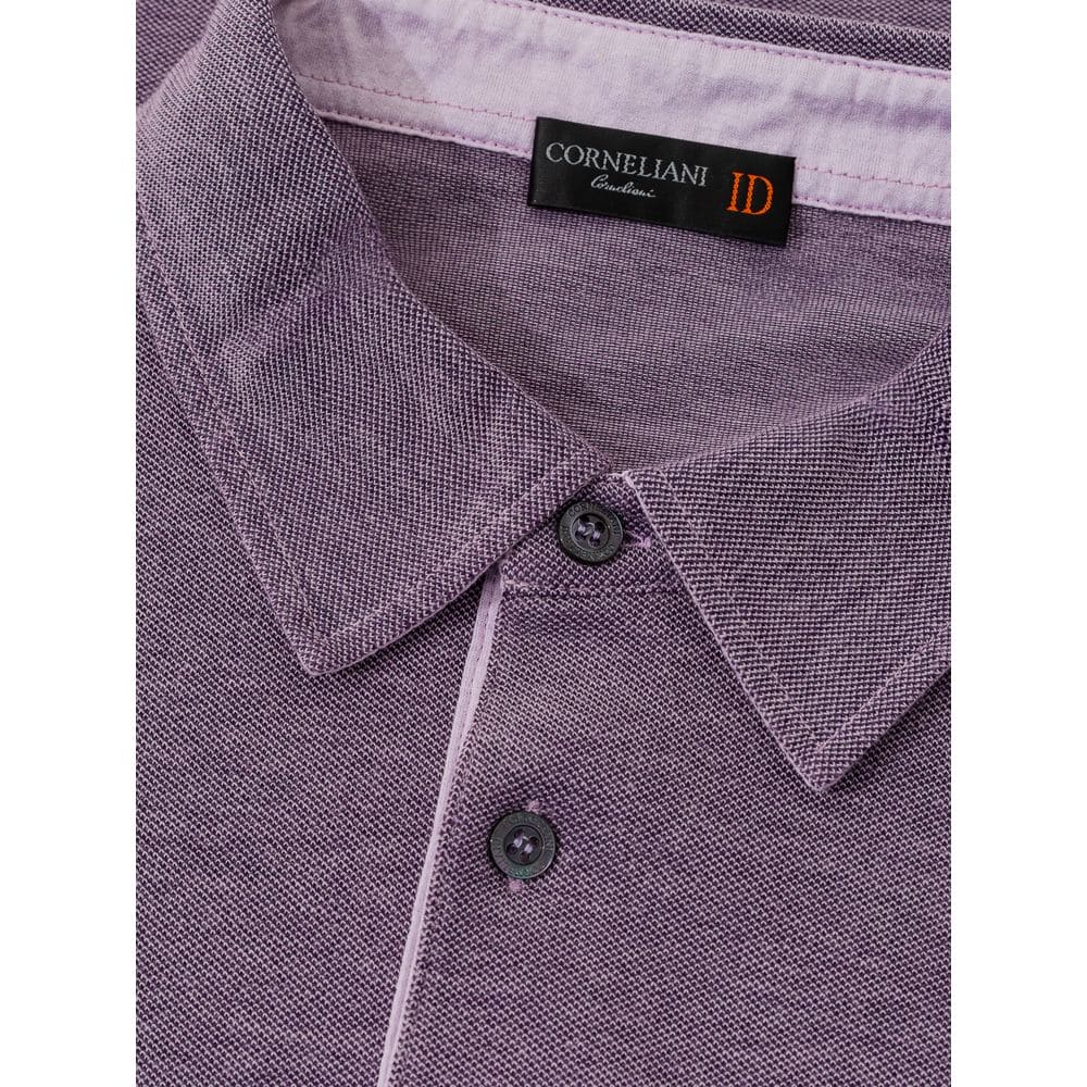 Corneliani Purple Cotton Polo Shirt