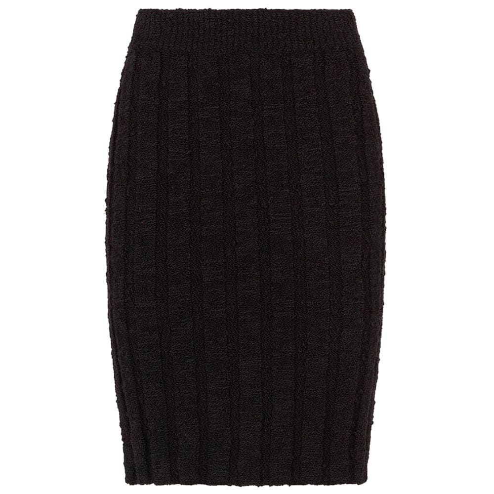 Dolce & Gabbana Black Wool Vergine Skirt