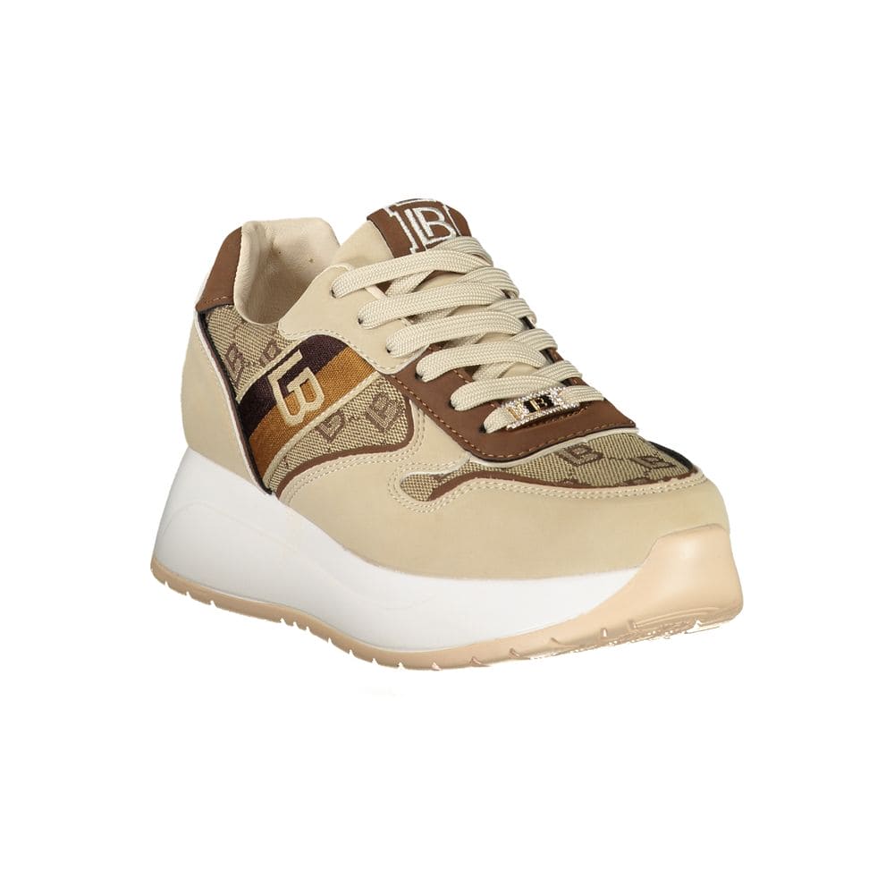 Laura Biagiotti Beige Polyester Sneaker