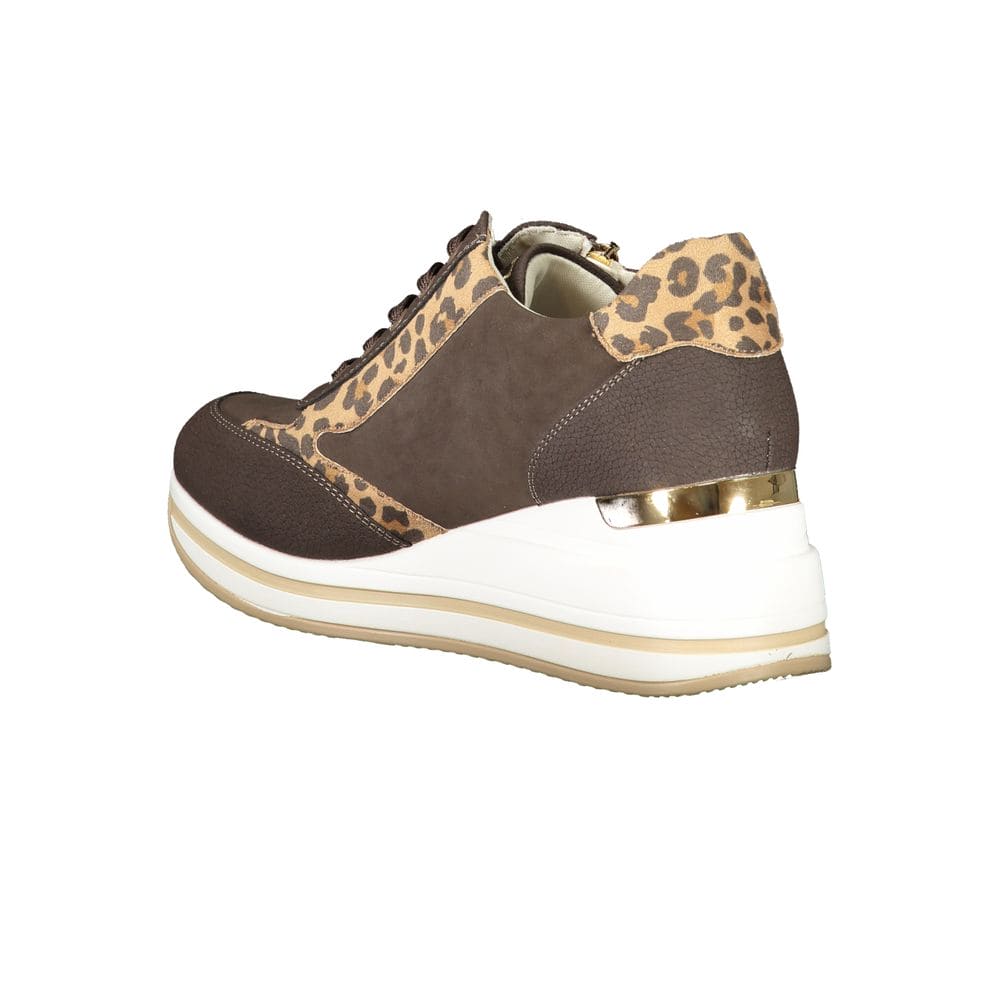 Laura Biagiotti Brown Polyester Sneaker