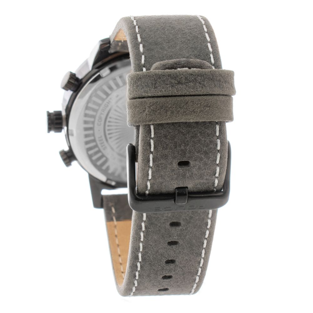 Police Gray Leather Watch