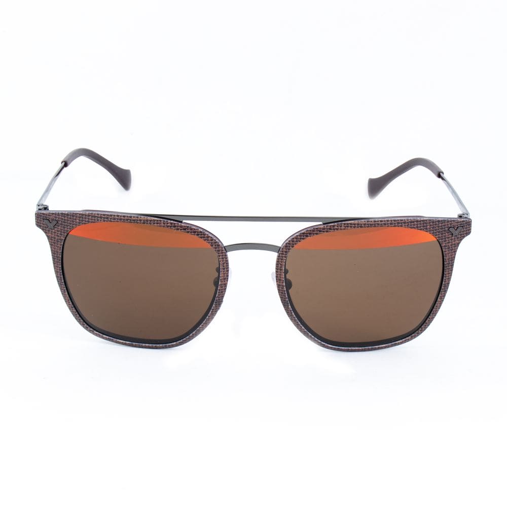 Police Brown Metal Sunglasses