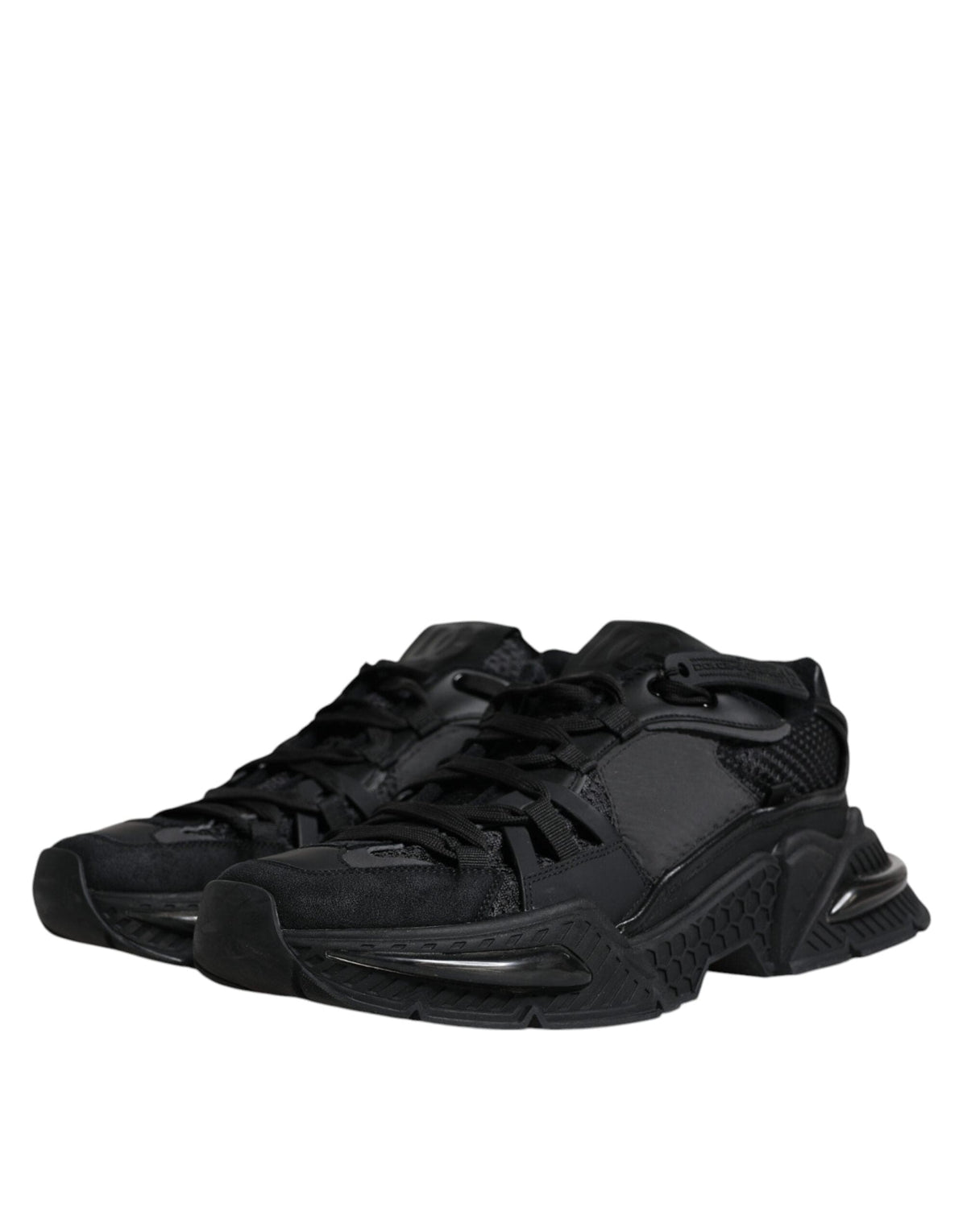 Dolce & Gabbana Black Airmaster Low Top Men Sneakers Shoes