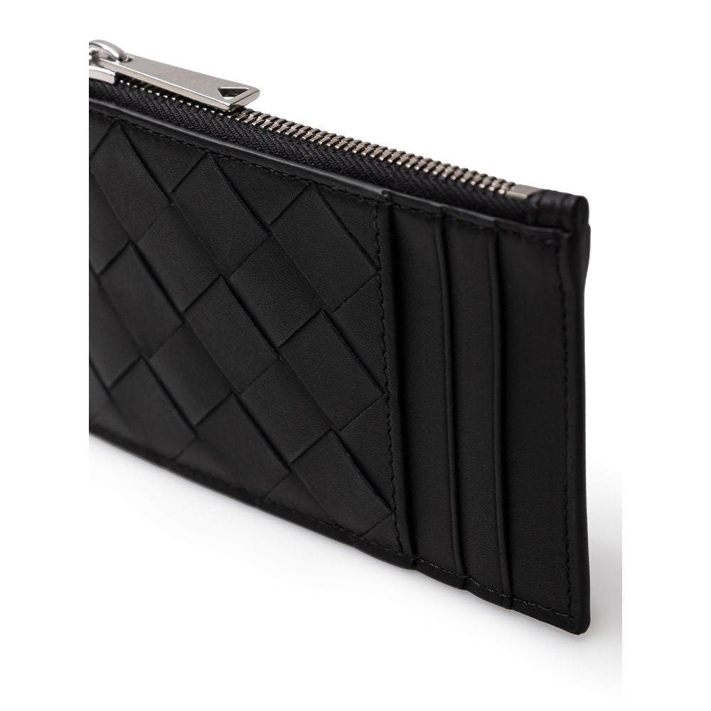 Bottega Veneta Black Leather Wallet