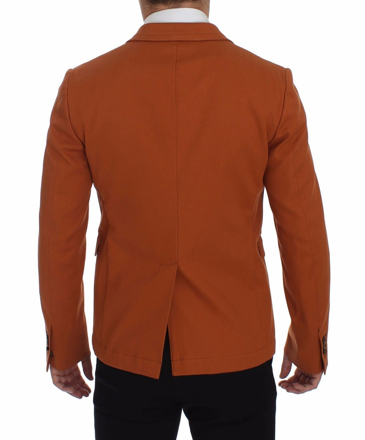 Blazer décontracté en coton mélangé orange élégant de Dolce &amp; Gabbana