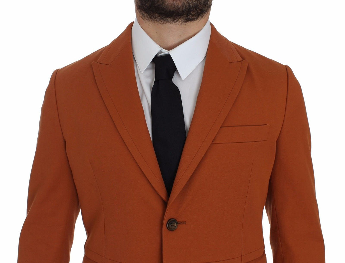 Blazer elegante de algodón de color naranja y estilo casual de Dolce &amp; Gabbana