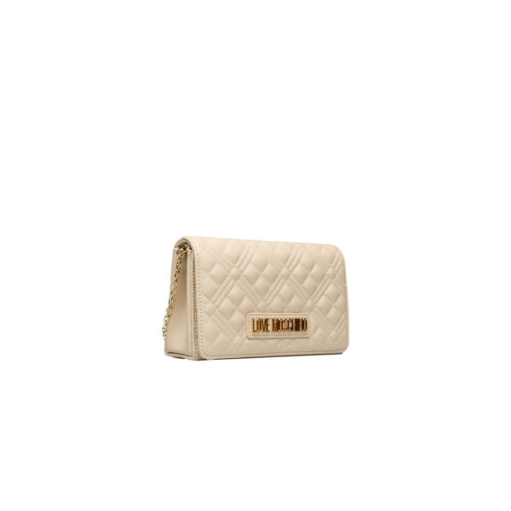 Love Moschino Beige Polyethylene Crossbody Bag