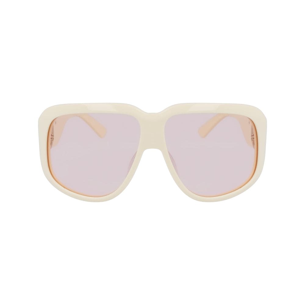 Longchamp White Acetate Sunglasses