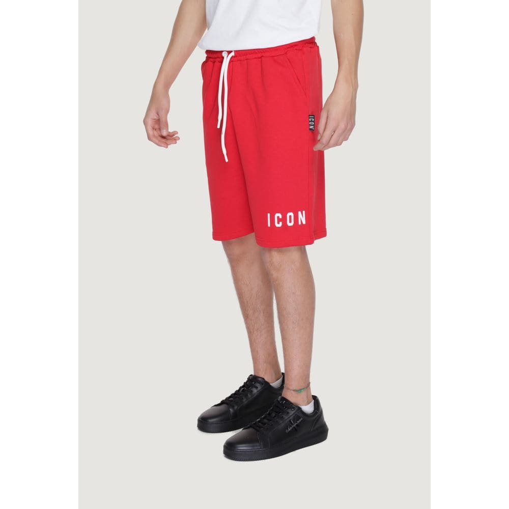 Icon Red Cotton Short