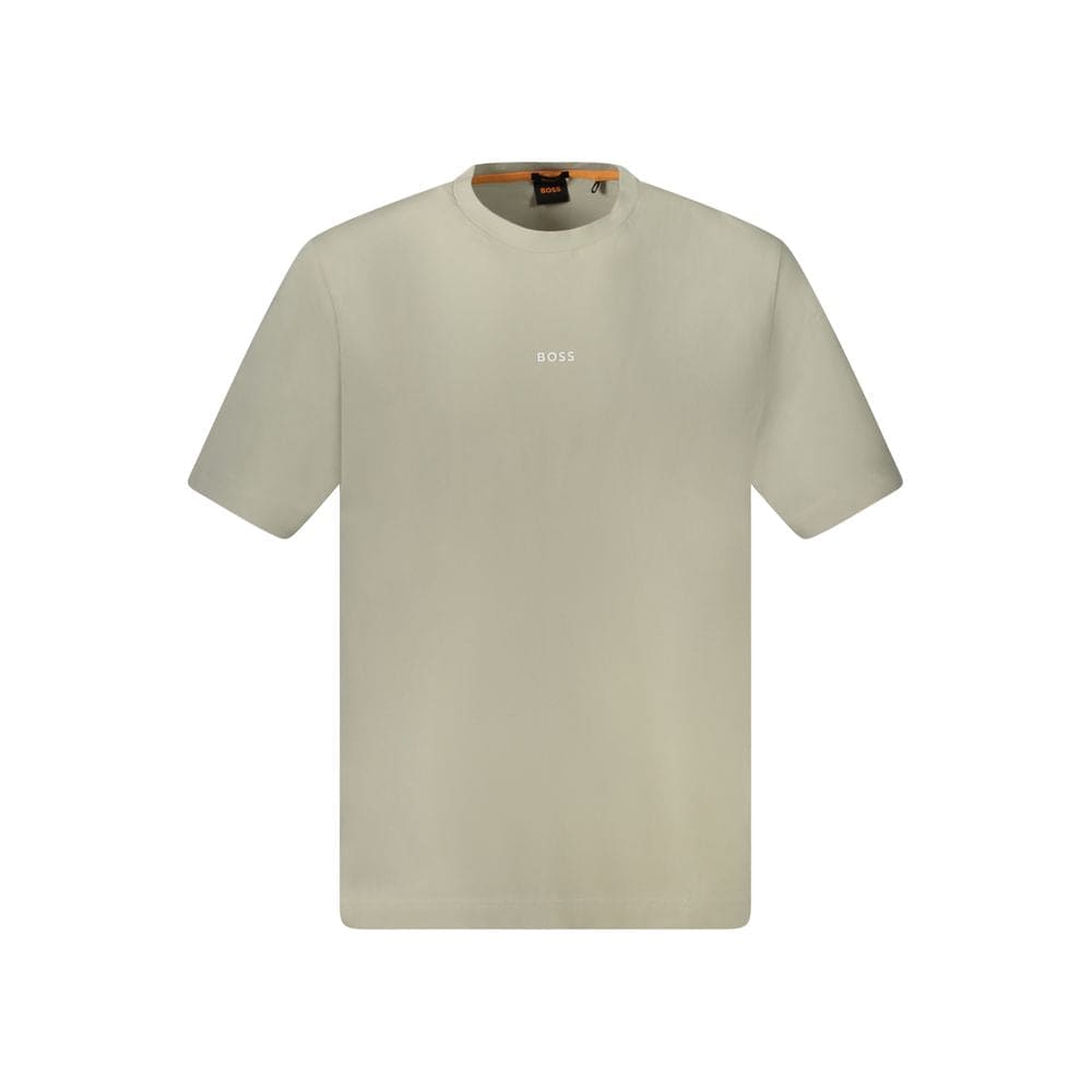 Hugo Boss Beige Cotton T-Shirt